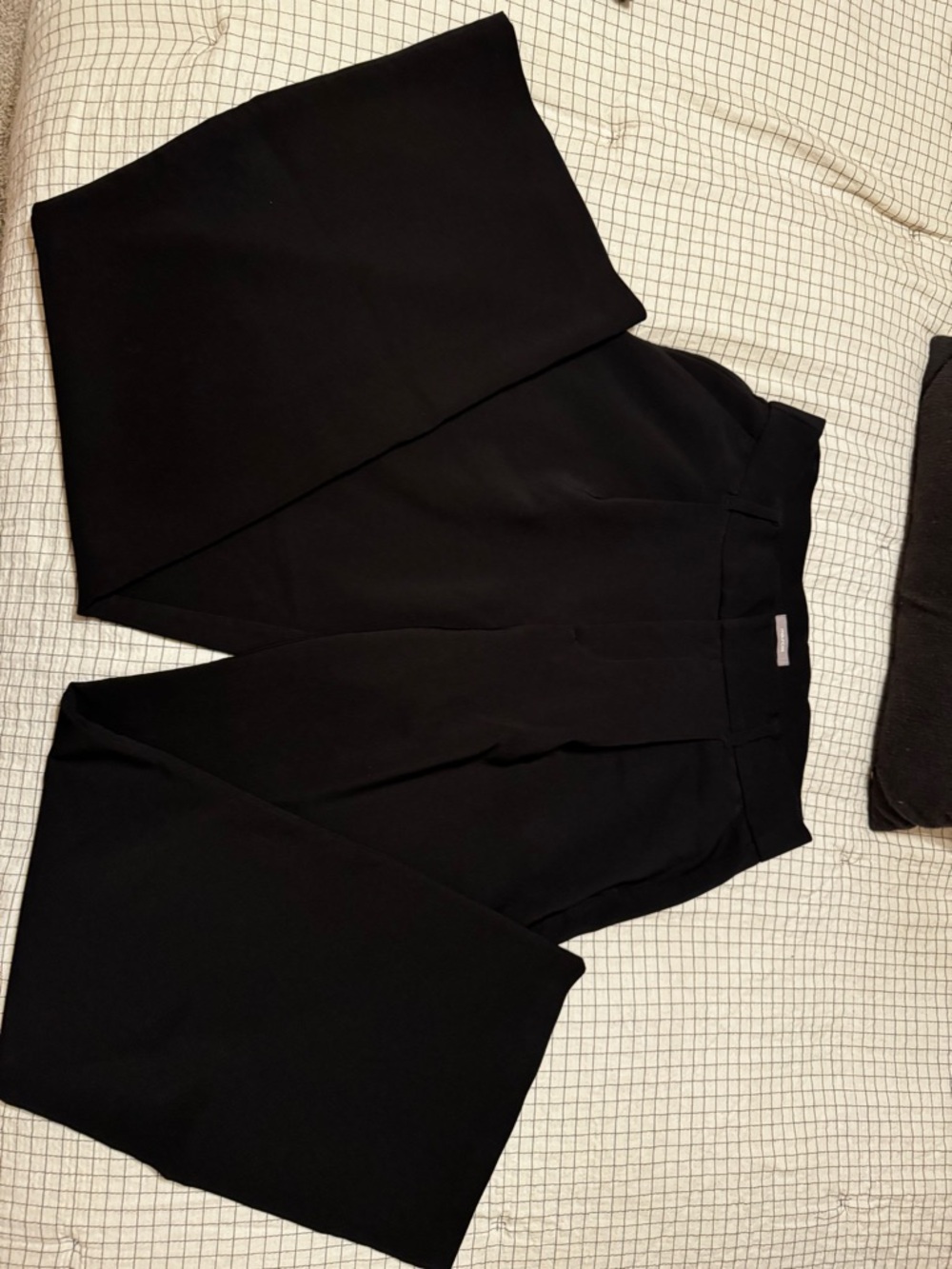 Maurices Black High-Waist Wide-Leg Trousers